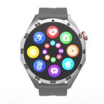   Inteligentné hodinky Laxasfit GT4 so strieborným silikónovým remienkom - meranie pulzu, krvného tlaku a kyslíka v krvi