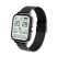 Čierne inteligentné hodinky Lige a darček silikónovým remienkom Čierne inteligentné hodinky Lige a darček silikónovým remienkom