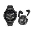 D21 black smartwatch set- Smartwatch, bezdrôtové slúchadlá, silikónový a kožený remienok D21 black smartwatch set- Smartwatch, bezdrôtové slúchadlá, silikónový a kožený remienok