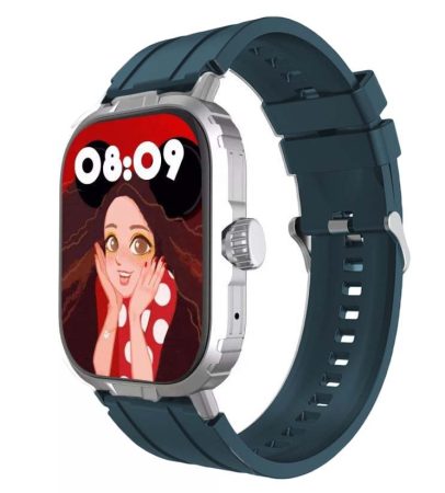 NovaTime sivo-modré inteligentné hodinky -monitorovanie zdravia, šport, srdcová frekvencia, kyslík v krvi, mnoho ďalších funkcií