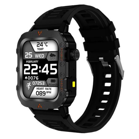 Laxasfit Q11 Smart hodinky, čierne - Monitorovanie srdcového tepu, spánku, počasia a kyslíka v krvi