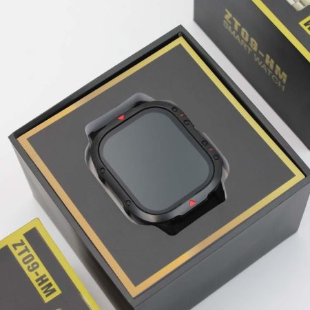 ZFit ZT09-HM Čierne inteligentné hodinky – čiernym silikónovým, kovovým a koženým remienkom