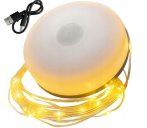   Akumulátorová LED kempingová lampa s 10 m vstavaným LED pásikom – Teplé svetlo, vodotesnosť IPX4