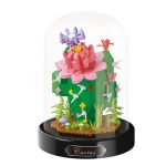   Balody Mini Blocks – Kvitnúci kaktus v sklenenej kupole (615 ks)