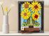 Van Gogh Slnečnice – 3D Stavebnica Obrazu (s Rámom) | Umelecký Model Dekorácie – 1277 dielikov