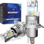   BEAMFLY H4 LED žiarovka do auta – 20 000 LM, 6000K Studená Biela (sada 2 ks)