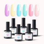  Modelones Prémiová jarná-letná kolekcia pastelových gélových lakov – 6 odtieňov