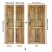 VIRANDA 3D samolepiaca nálepka na dvere – „Wooden Door 6“, 77 × 200 cm