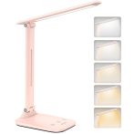   Bickon 5 v 1 LED stolná lampa s dotykovým ovládaním a časovačom, napájaná cez USB