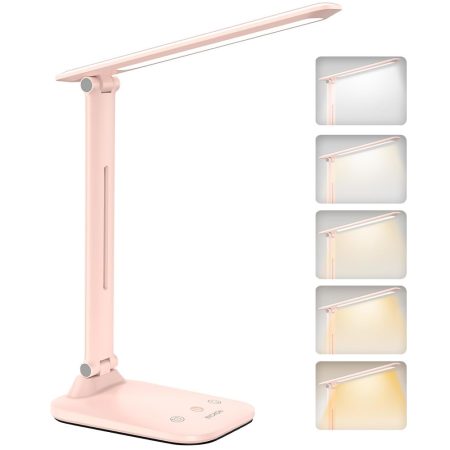Bickon 5 v 1 LED stolná lampa s dotykovým ovládaním a časovačom, napájaná cez USB