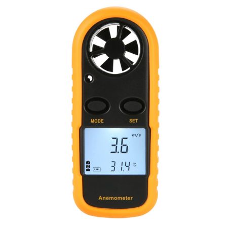 Anemometer meranie rýchlosti prúdenia vetra, vzduchu 