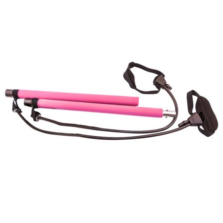 PowerSquat  Odolná tyč s expandermi na cvičenie