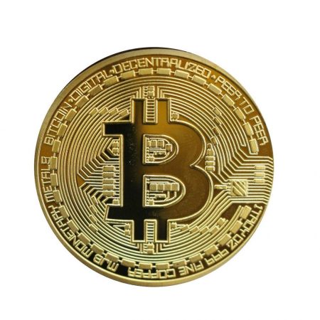 Dekoratívna bitcoin minca Dekoratívna bitcoin minca