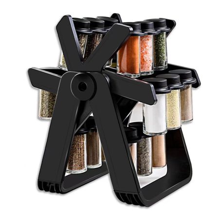 Otočný stojan na korenie s koreničkami 18-DIELNÝ RTZ-8005