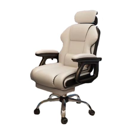 GamerElegance herná stolička s podnožkou,biela GamerElegance herná stolička s podnožkou,biela