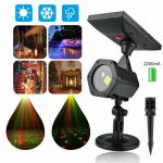 Vonkajšie solárne vodotesné záhradné laserové svetlo