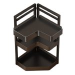   Kuchynská rohová polica na skladovanie korenín a každodenného náčinia