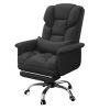Manažérska stolička Luxor s podnožkou čierna Manažérska stolička Luxor s podnožkou čierna