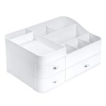   Make-up organizér so zásuvkami - praktický úložný box do kúpeľne alebo spálne