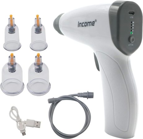 Elektrický prístroj na bankovanie – masážna súprava so 4 hlavicami proti celulitíde Elektrický prístroj na bankovanie – masážna súprava so 4 hlavicami proti celulitíde