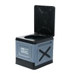   Skladacia prenosná toaleta/stolička/úložný box – 32×30×28 cm