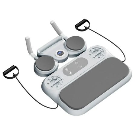 Robiflex multifunkčný tréner brušných svalov s odporovou gumou a lakťovou opierkou – Domáci fitness prístroj na formovanie celého tela