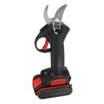   Extra silné záhradné nožnice na konáre s dvoma akumulátormi, čierne