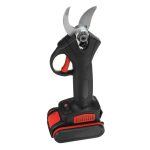   Extra silné záhradné nožnice na konáre s dvoma akumulátormi, čierne